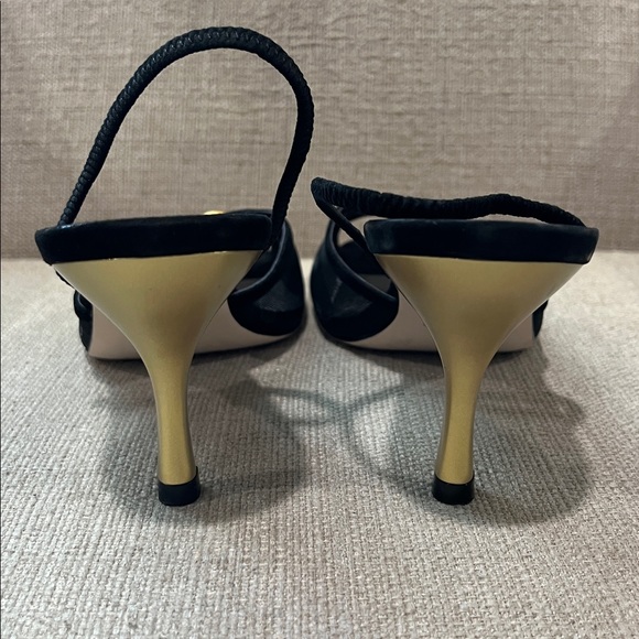 NEW Reformation Paula Slingback Sandal Black Size 9 - Picture 6 of 9